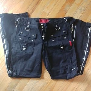 Goth Tripp black zipper pants